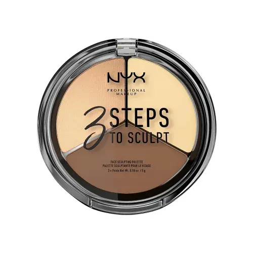 NYX PM  Палетка пудро оброзубщие  для скульптурирования 3 Steps To Sculpt оттенок 3STS02