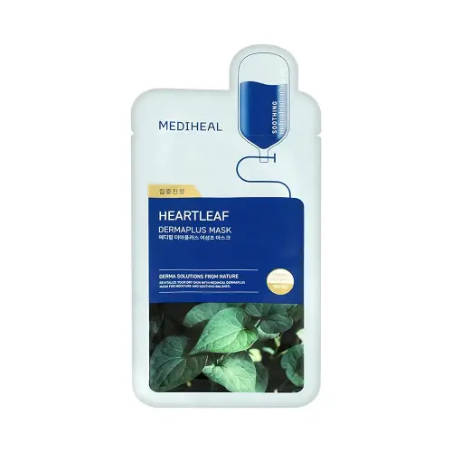 MEDIHEAL DERMAPLUS HEARTLEAF MASK  Маска с экстрактом иерихонской травы 20 мл