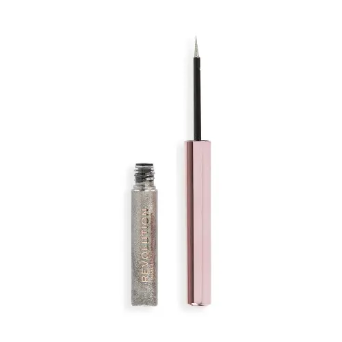 REVOLUTION ПОДВОДКА ДЛЯ ГЛАЗ SUPER FLICK LIQUID EYELINER Silver