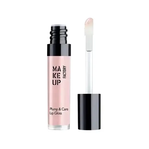 Make Up Factory PLUMP & CARE GLOSS shade 10 Sugar Syrup Блеск для губ PLUMP & CARE GLOSS тон 10 Сладкий сироп