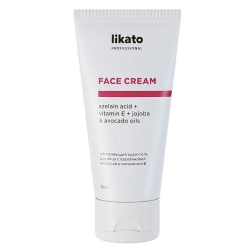 LIKATO professional Обновляющий крем-гель для лица с азелаиновой кислотой и витамином Е 50 мл