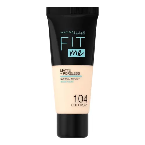 Maybelline Тональный крем для лица New York Fit Me, оттенок 104 ванильно-бежевый, 30 мл