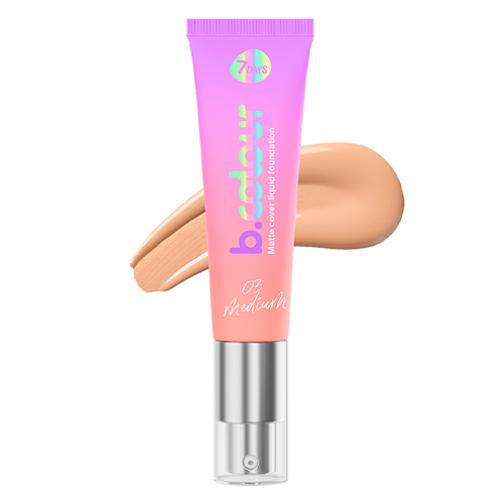 7DAYS B.COLOUR Тональный крем матирующий для лица / 03 Medium, 30 мл
