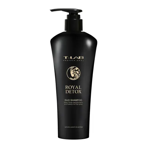 Шампунь T-LAB Professional Royal Detox Duo для глубокой детоксикации кожи головы и сияния волос 300 мл