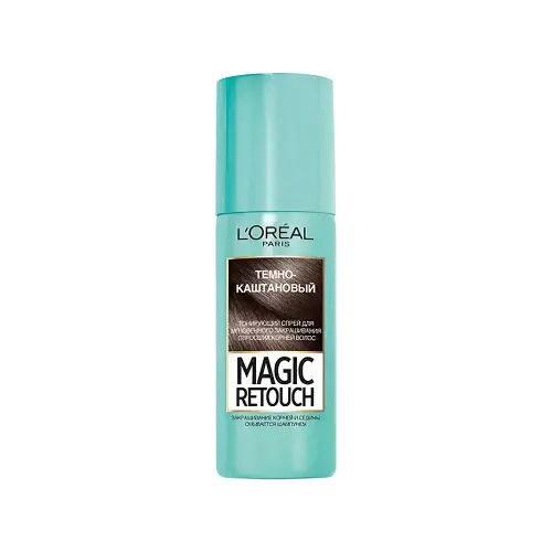 L'Oreal Paris Тонирующий спрей для мгновенного закрашивания отросших корней Magic Retouch, оттенок 2 темно-каштановый, 75 мл