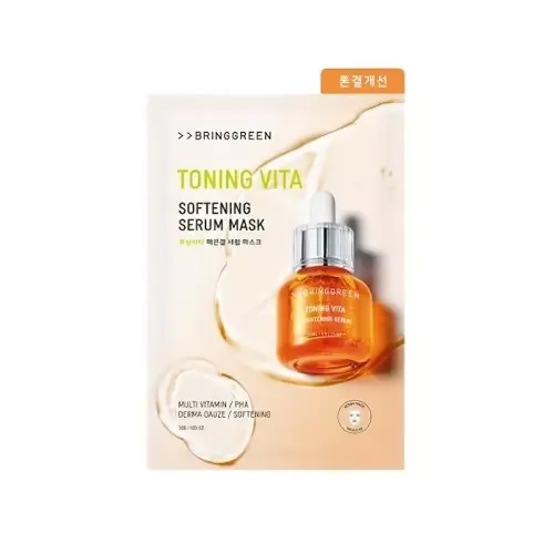 BRINGGREEN Toning Vita Softening Serum Mask Sheet 1ea