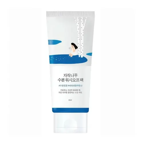 ROUND LAB BIRCH JUICE MOISTURIZING WASHOFF PACK Увлажняющая маска для лица смываемая 80ml