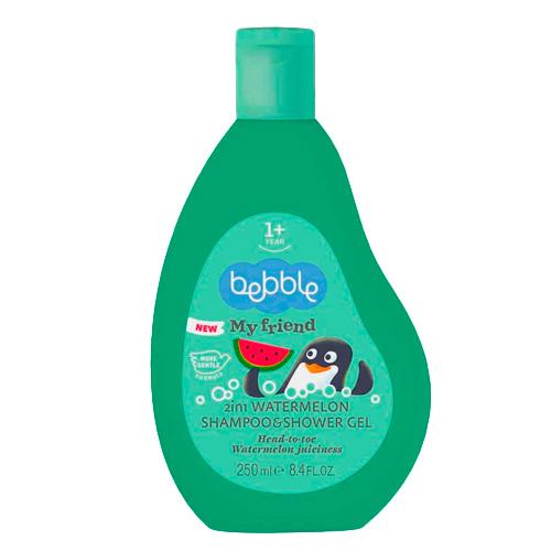 Bebble  шампунь-гель для душа детский my friend арбуз 1+ 250мл