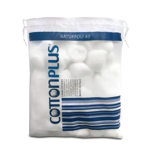 Cotton Plus White Balls Ватные шарики для снятия макияжа из 100% хлопка 40 шт