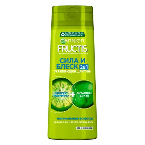 Fructis Шампунь Сила и Блеск 2в1 укрепляющий д нормальных волос 400 мл