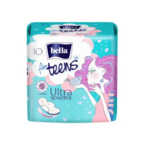 Bella Ультратонкие прокладки Teens Ultra Sensitive  10 шт  в полиэтиленовой упаковке