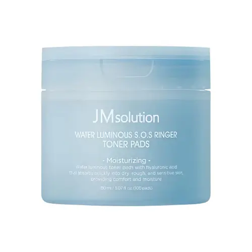 JMsolution WATER LUMINOUS S.O.S RINGER TONER PADS Тонер-пэды для лица с гиалуроновой кислотой 100 шт 150 мл