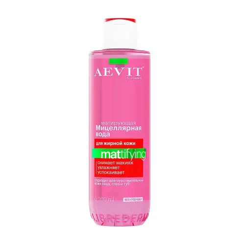 AEVIT BY LIBREDERM мицеллярная вода матирующая MATTIFYING для жирной и комбинированной кожи 200 мл