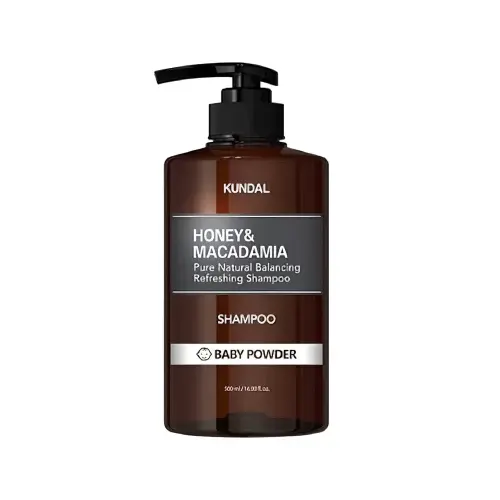 KUNDAL ШАМПУНЬ БЕССУЛЬФАТНЫЙ HONEY/MACADAMIA NATURE SHAMPOO 500ML (KUNDAL) BABY POWDER