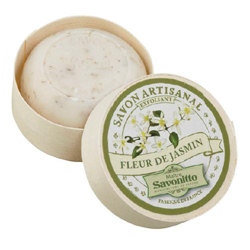 JASMINE, with sweet almond oil Wooden Box 100g Мыло Жасмин, с маслом сладкого миндаля