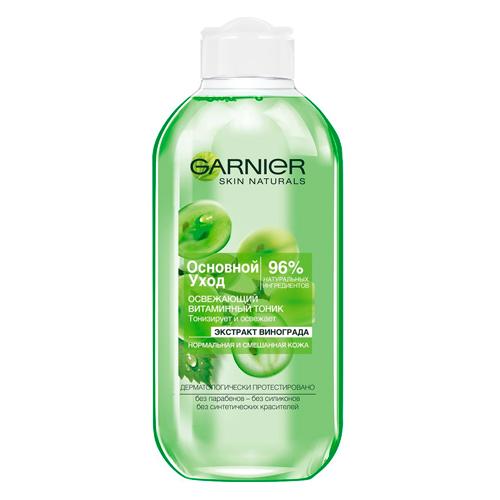 Garnier Тоник для лица Основной уход, Экстракт Винограда, освежающий, для нормальной и смешанной кожи, 200 мл