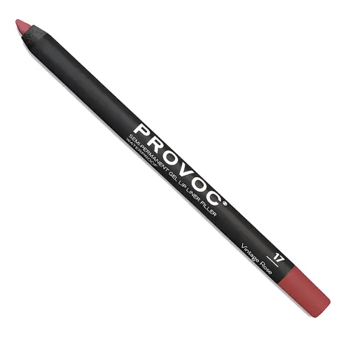 PROVOC Semi-Permanent Gel Lip Liner Filler WP 17 Vintage Rose Гелевая подводка в карандаше для губ LPL17