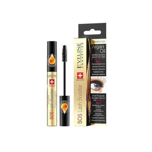 Eveline КОМПЛЕКСНАЯ СЫВОРОТКА ДЛЯ РЕСНИЦ 5в1 SOS LASH BOOSTER, 10мл
