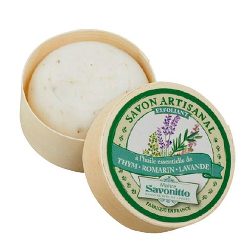 THYME-ROSEMARY-LAVENDER essential oils + exfoliating 100g Мыло ТИМЬЯНА,РОЗМАРИНА и ЛАВАНДЫ + пилинг с маслом виноградных косточек