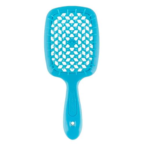 Janeke SUPERBRUSH РАСЧЕСКА МАЛЕНЬКАЯ БИРЮЗОВАЯ FLUO 17,5x7x3СМ