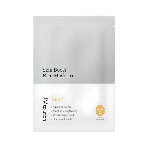 Jmsolution Skin Boost Rice Тканевая маска-бустер с рисом 30 мл