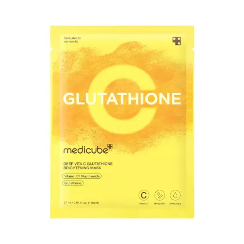 Medicube DEEP VITA C GLUTATHIONE BRIGHTENING MASK Осветляющая маска с глутатионом 27 мл