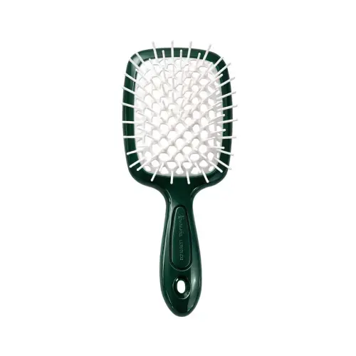 Janeke SUPERBRUSH РАСЧЕСКА  Зеленая с белым 20,3x8,5x3,1СМ