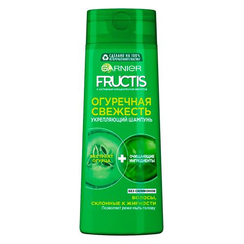Fructis Укрепляющий шампунь для волос Огуречная Свежесть, для волос склонных к жирности 400 мл