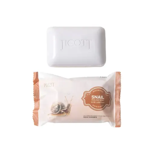Jigott очищающее мыло  Snail Peeling Soap