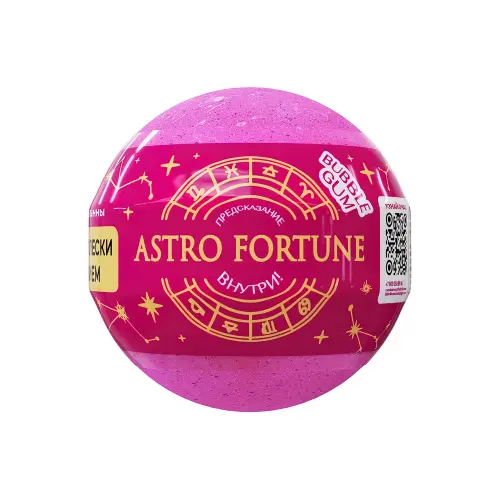Fabrik Шарик бурлящий для ванны с шиммером ASTRO FORTUNE Bubble Gum 120 г