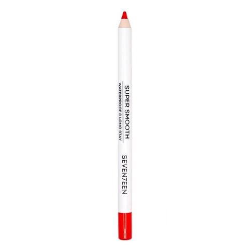 Seventeen Карандаш д/губ т.27 водостойкий с вит.Е Super Smooth W/P Lip Liner  Красный