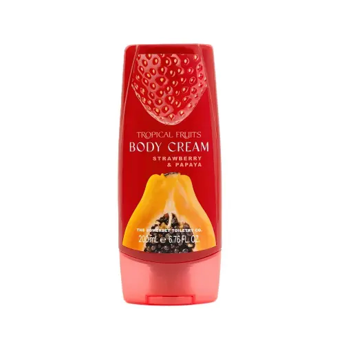 SOMERSET Tropical Fruit Strawberry & Papaya Body Cream 200ml Tottle Крем для тела с тропическими фруктами и клубникой и папайей 200мл