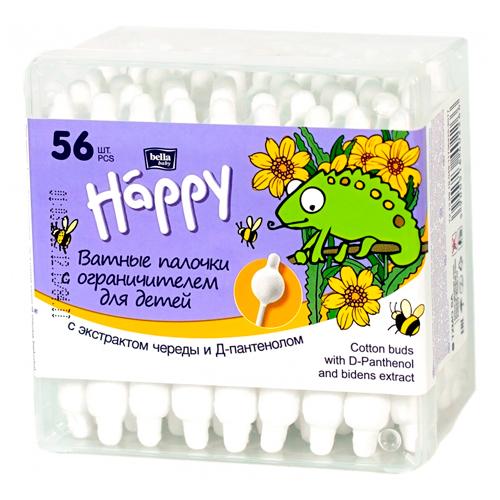 Bella Вaby Happy Палочки ватные с чередой и D-пантенолом 56 шт