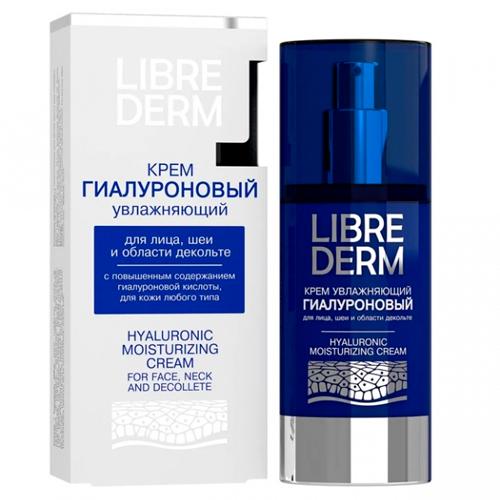 LIBREDERM Гиалуроновый крем увлажняющий для лица, шеи и области декольте 50 мл