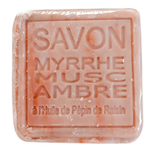 MUSK-MYRRH-AMBER, with grape seed oil Cube 260g Мыло Мускус-Мирра-Амбра, с маслом виноградных косоточек