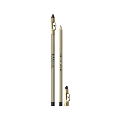 Eveline КОНТУРНЫЙ КАРАНДАШ С ТОЧИЛКОЙ ДЛЯ МАКИЯЖА ГЛАЗ - BLACK EYELINER PENCIL
