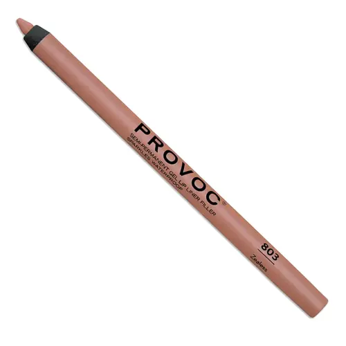 PROVOC Semi-Permanent Gel Lip Liner Filler WP SPARKLES 803 Zealess Гелевая подводка в карандаше для губ LPL803