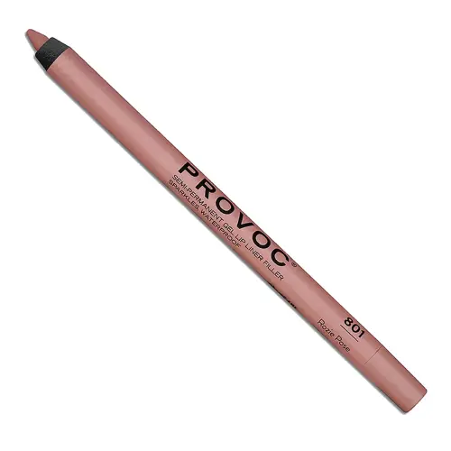 PROVOC Semi-Permanent Gel Lip Liner Filler WP SPARKLES 801 Rozie Pose Гелевая подводка в карандаше для губ LPL801