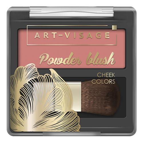 Art Visage Румяна компактные с кисточкой POWDER BLUSH 302 ice rose