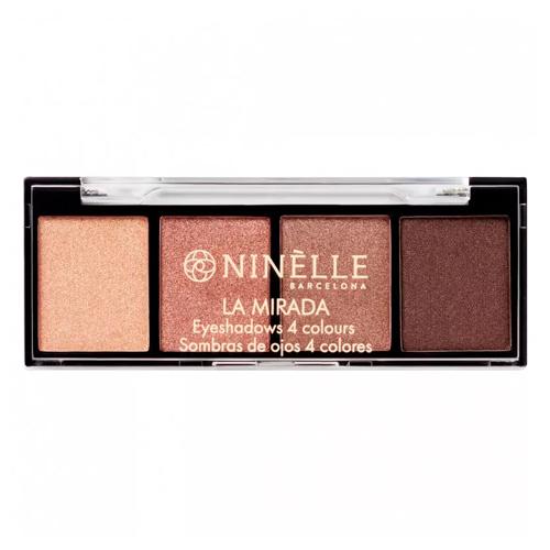 Ninelle Тени для век 4 оттенка LA MIRADA №502 нюдовый сатиновый