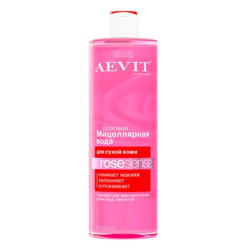 AEVIT BY LIBREDERM мицеллярная вода розовая ROSESENSE для тусклой и сухой кожи 400 мл