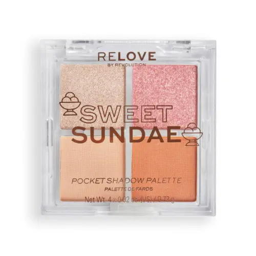 RELOVEREVOLUTION ПАЛЕТКА ТЕНЕЙ POCKET PALETTE Sweet Sundae