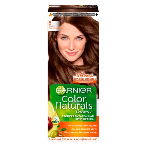 Garnier Стойкая питательная крем-краска для волос Color Naturals № 5 Светло-каштановый