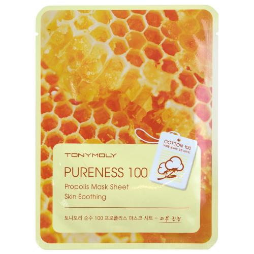 Tony Moly Маска для лица PURENESS 100 PROPOLIS MASK SHEET2