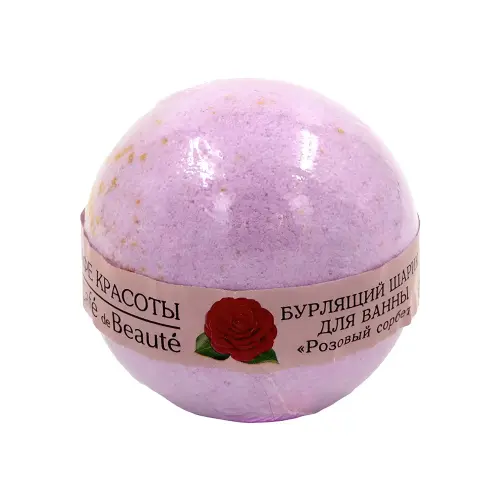 Cafe MIMI Бурлящий шарик для ванны Розовый сорбет Кафе Красоты 120 гр