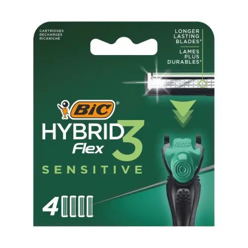 BIC Бритвенные станки со сменяемыми лезвиями марки  SH HYBRID 3 SENS CARTRID B4 EU