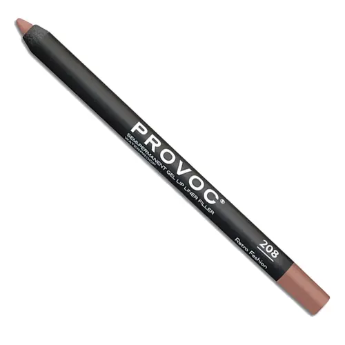 PROVOC Semi-Permanent Gel Lip Liner Filler WP 208 Retro Fashion Гелевая подводка в карандаше для губ LPL208