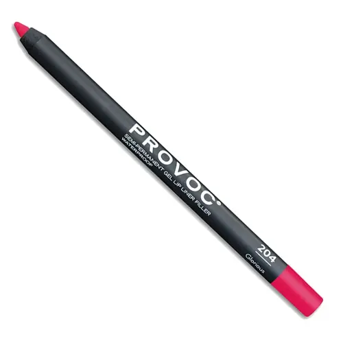 PROVOC Semi-Permanent Gel Lip Liner Filler WP 204 Glorious Гелевая подводка в карандаше для губ LPL204