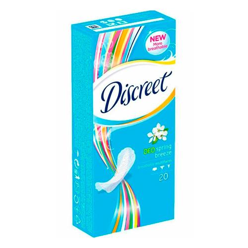DISCREET Liners Deo Spring Breeze прокладки 20шт