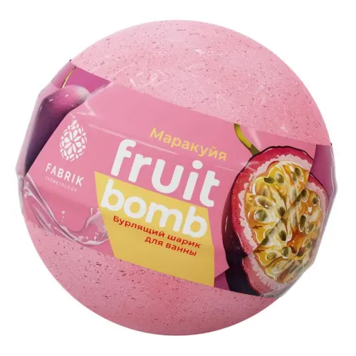Fabrik Cosmetology Шарик бурлящий д/ ванны Mono Fruit Bomb Маракуйя 120 г